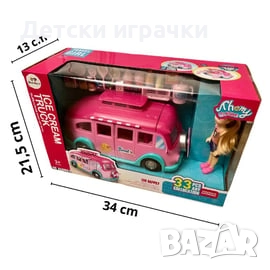 Кукла Барби с камион за сладолед , снимка 5 - Кукли - 52657844