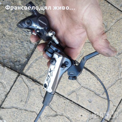 Предна хидравлична спирачка за велосипед колело Shimano slx за ремонт или части , снимка 1 - Части за велосипеди - 43958696