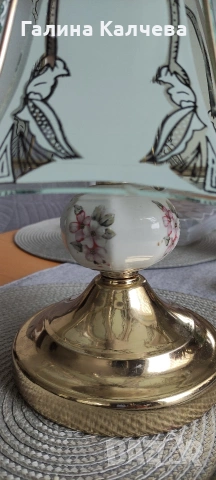 Нощна витражна лампа , снимка 3 - Настолни лампи - 53212609