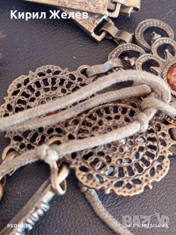 Дамски колан РЕТРО стил много красиво орнаментиран с камъни 27108, снимка 5 - Колани - 51823370