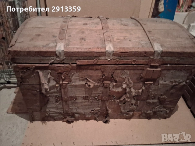 Голям и много стар сандък., снимка 3 - Антикварни и старинни предмети - 53094754