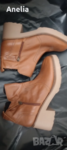 Естествена КОЖА Дамски Боти номер 40, снимка 4 - Дамски боти - 52577093