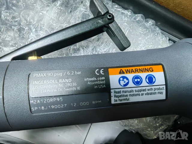 Ъглошлайф пневматичен Ingersoll Rand, снимка 4 - Други инструменти - 48389279