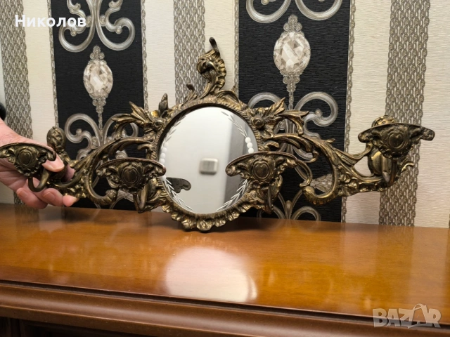 Месингова закачалка, снимка 5 - Антикварни и старинни предмети - 53397211