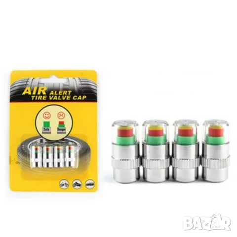 4 бр - Манометър-капачка за налягането в гумите на превозното средство, снимка 15 - Аксесоари и консумативи - 48082459