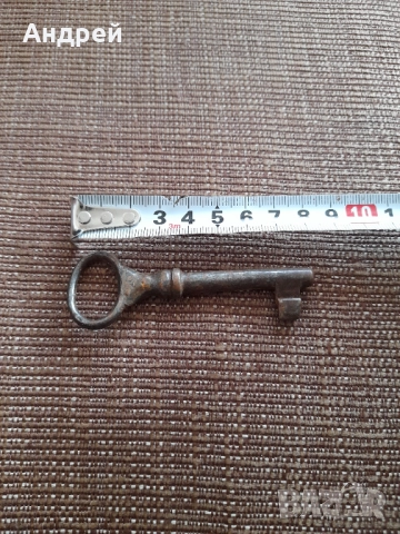 Стар метален ключ #16, снимка 2 - Колекции - 52630139