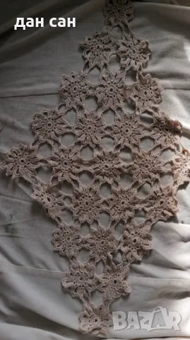 ретро ръчно плетено на кука подложка дантела 5, снимка 1