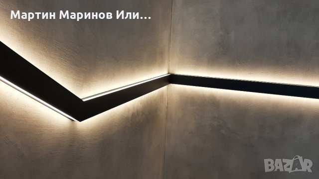 Алуминиев Профил за ЛЕД Лента ъп даун, снимка 2 - Лампи за стена - 32551095