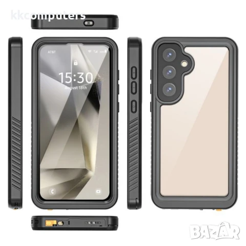 Samsung Galaxy S25+ REDPEPPER Водоустойчив / Удароустойчив Калъф + Скрийн Протектор – Черен, IP68, снимка 4 - Калъфи, кейсове - 50797332