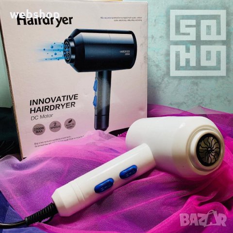 Сешоар Inovative Hairdryer, черен, снимка 2 - Сешоари - 35488006