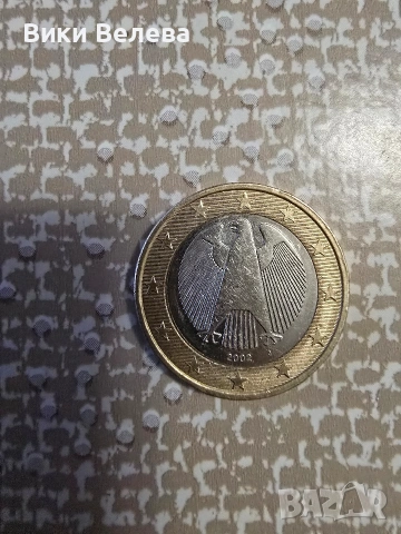 Монета 1 евро 2002г., снимка 2 - Антикварни и старинни предмети - 53524874