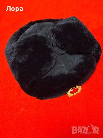 Мъжка ушанка от естествена кожа , снимка 4 - Шапки - 53432621