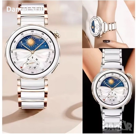 Нова 18 мм керамична каишка за Huawei Watch GT5 Pro 42 мм , снимка 2 - Каишки за часовници - 53002824