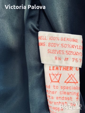 Кожен бомбър CONCEPTS овърсайз, снимка 11 - Якета - 38612754