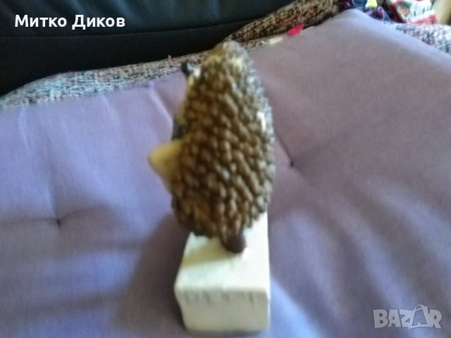 Скулптурка подаръчна нова двама ежковци Н-100мм и 70х35мм"Да бъдем заедно е най хубавият подарък", снимка 5 - Декорация за дома - 43560603