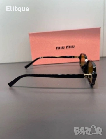 висококачествени очила с черен обикновен калъф и ув защита miu miu , снимка 3 - Слънчеви и диоптрични очила - 53461352