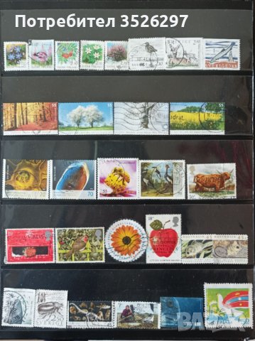 Колекция от 103 пощенски марки на тема Флора и Фауна, снимка 3 - Филателия - 43771675