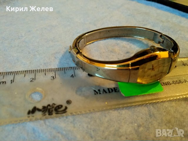 Q&Q QUARTZ СТИЛЕН МОДЕН МАРКОВ ЯПОНСКИ ДАМСКИ ЗЛАТИСТ ЧАСОВНИК Тип ГРИВНА Кю и Кю 36573, снимка 15 - Дамски - 39894407