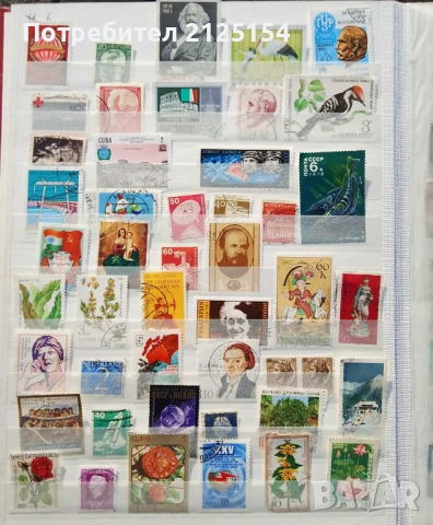 Албум с над 400 бр .пощенски марки., снимка 6 - Филателия - 48051037