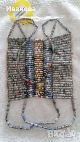 Ръчна изработка на бижута от хартия и квилинг  0.50лв лакирани са със декопажен лак, снимка 2 - Колиета, медальони, синджири - 26502804