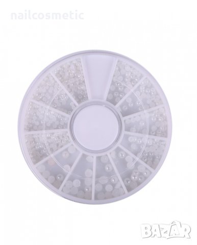 Палитра бели перлички хамелеон 2мм