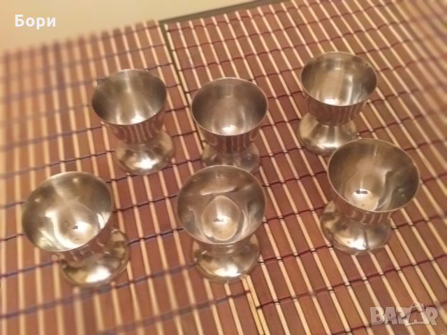 Метални/алпака  поставки за яйца, снимка 3 - Други - 28494781