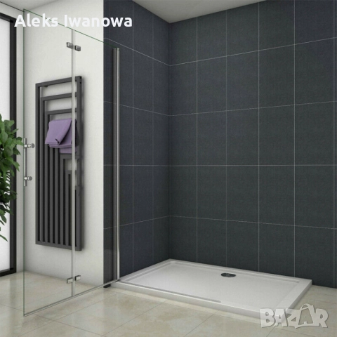 Стъклен параван за душ (1850см) – сгъваем/отваряем, снимка 4 - Паравани - 52868047