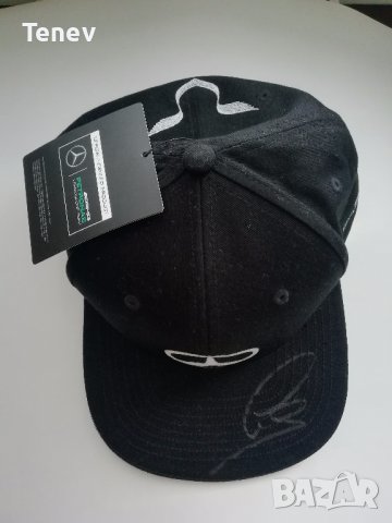 Mercedes Lewis Hamilton нова шапка с автограф AMG F1 Petronas Мерцедес Хамилтън 