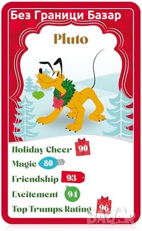 Нови Карти за Коледна игра Disney Top Trumps - 30 Героя Подарък деца, снимка 2 - Карти за игра - 43422628