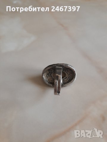 Винтидж пръстен с истински камък, снимка 2 - Пръстени - 32645576