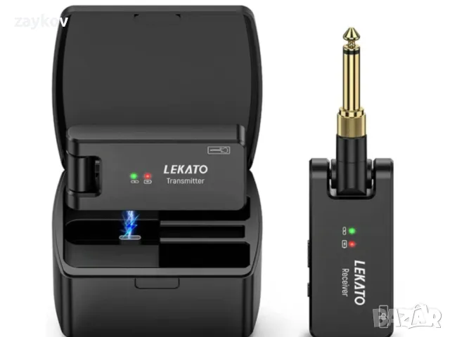 LEKATO WS-100 2.4G безжична система с кутия за зареждане, снимка 1