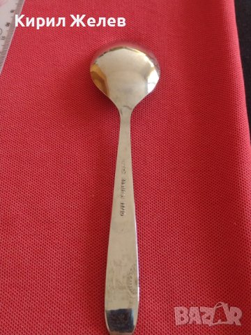 Стара лъжичка за сладолед десерти красива орнаментика с печат OZTEK ROSTFREI 18/10 за КОЛЕКЦИЯ 31647, снимка 5 - Други ценни предмети - 43814525