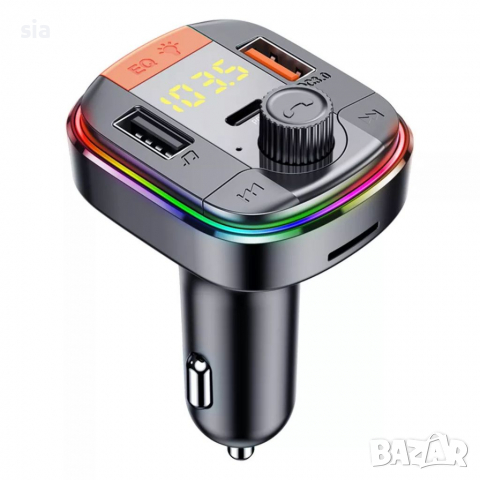 Трансмитер за автомобил, USB, BT5.0, RGB LED , снимка 2 - Аксесоари и консумативи - 36535081