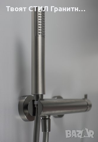 BQS_D41M Комплект Титаниев смесител с душ слушалка тип Дъжд Silia Titanium, снимка 3 - Душове - 43821834