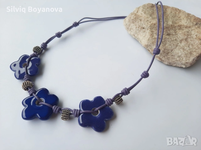 Колиета от керамика, ръчна изработк, снимка 15 - Подаръци за жени - 25376950