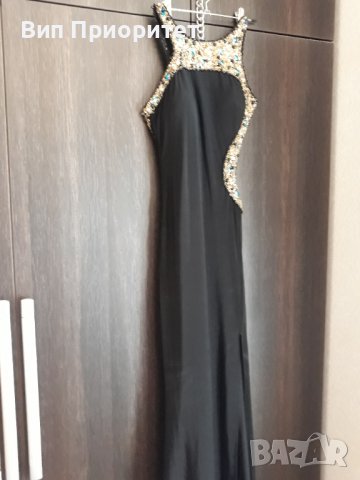 Скъпа , много скъпа вечерна тежка рокля с камъни , дълга , елегантна , за най-изискана дама, снимка 6 - Рокли - 37344146