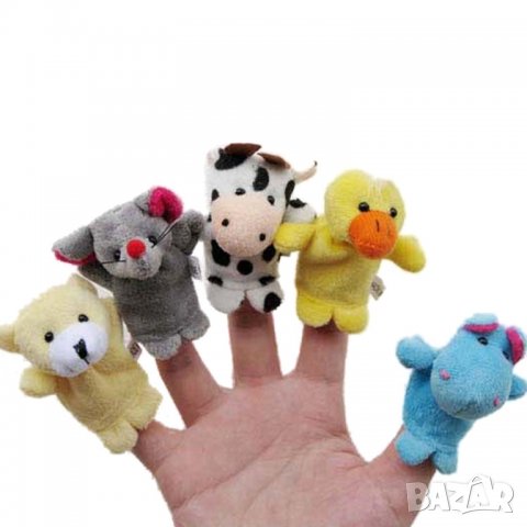 10 малки плюшени фигурки за пръсти куклен театър животни, снимка 6 - Плюшени играчки - 33251873
