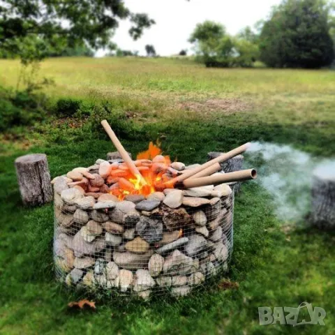 Габиони декорация в градината --Мебели, маса, пейка, столче --Интериор, барбекю, езерце, водопад.. , снимка 8 - Градински мебели, декорация  - 47530970