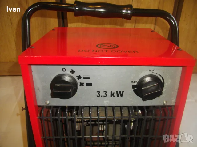 3300 ВАТА ХИПЕРМОЩЕН НЕМСКИ ОРИГИНАЛЕН СТРОИТЕЛЕН ОТОПЛИТЕЛ КАЛОРИФЕР 2010г. CMI 3,3KW ГОЛЯМ 7.5 кг