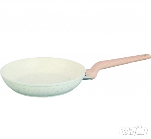 Тиган Voltz Nice, Кован алуминий, Мраморно покр., Индукция, Кремав меланж, снимка 6 - Съдове за готвене - 52138256