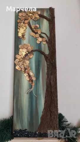 Картини "Дърво на парите" с монети, снимка 18 - Картини - 48769357