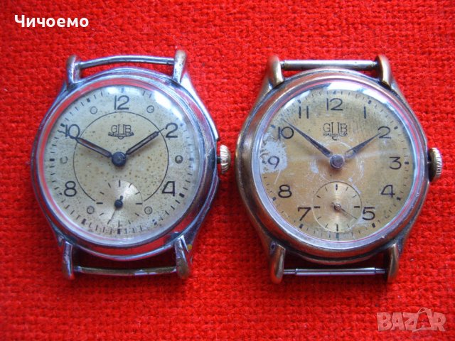GUB Glashutte cal.60 Стари мъжки ръчни часовници, снимка 1 - Антикварни и старинни предмети - 36646878
