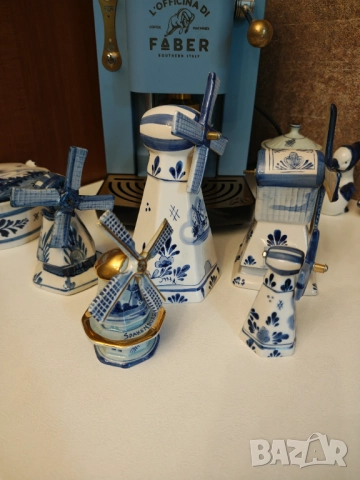 Делфт лот от 5 мелници , снимка 5 - Статуетки - 51670134
