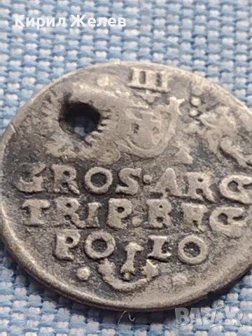 Сребърна монета 3 гроша 1624г. Сигизмунд трети ПОЛША 13698, снимка 7 - Нумизматика и бонистика - 42969850