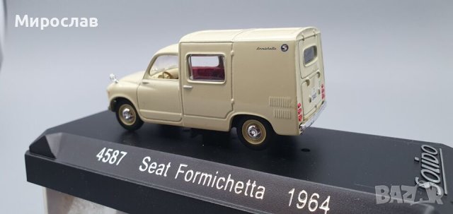 1:43 Solidо Seat Formichetta ПИКАП ИГРАЧКА МОДЕЛ КОЛИЧКА, снимка 3 - Колекции - 43854713