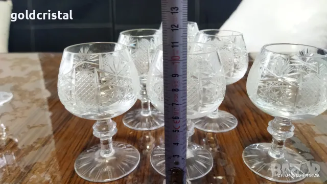 Кристални чаши Ропотамо , снимка 2 - Антикварни и старинни предмети - 35746573