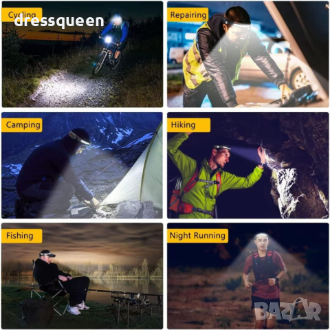 W689-1 Лед лента челник със сензор и акумулаторна батерия, снимка 9 - Други инструменти - 44907692