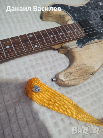 Custom електрическа китара – Spalted Maple, Floyd Rose Special, снимка 7 - Китари - 53458551