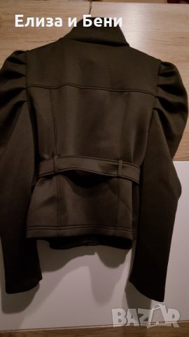 Спортно елегантно яке горнище  блейзър ZARA с буфан ръкави-макси размер, снимка 2 - Якета - 34603189