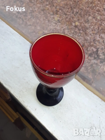 Гоблет чаша за вино глазирана немска керамика, снимка 3 - Антикварни и старинни предмети - 53408531